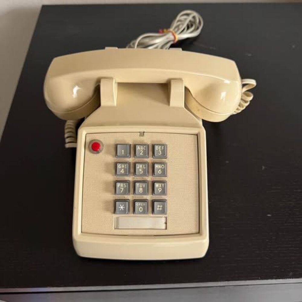 Vintage ITT 2500 Push Button Desk Telephone